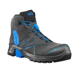 Chaussures de s&eacute;curit&eacute; montantes Haix CONNEXIS Safety+ cuir - Gris / Bleu / 39 EU / 6 UK