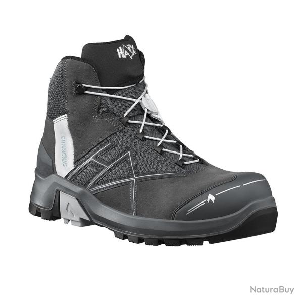 Chaussures de s�curit� montantes Haix CONNEXIS Safety+ cuir - Gris / Argent / 40 EU / 6.5 UK