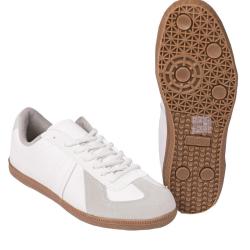 Chaussures de sport Mil-Tec type Bundeswehr en cuir de bovin - Blanc / 44 EU / 10 UK