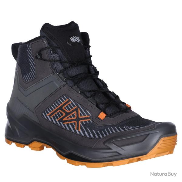 Chaussures mi-hautes Haix BLACK EAGLE EVO Adventure GTX - Graphite / Orange / 44 EU / 9.5 UK