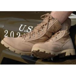 Chaussures Mil-Tec Speed Lace zone chaude en Cordura et cuir - Desert Camo / 45 EU / 11 UK