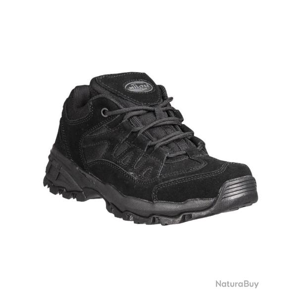 Chaussures Mil-Tec Squad 2,5" (tige basse 6,35 cm) en daim - Noir / 38 EU / 4 UK
