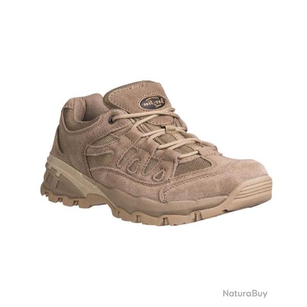 Chaussures Mil-Tec Squad 2,5" (tige basse 6,35 cm) en daim - Coyote / 38 EU / 4 UK