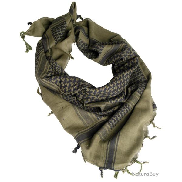 Ch�che Mil-Tec type shemagh en 100 % coton 110 x 110 cm - Noir
