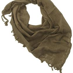 Ch&egrave;che type Shemagh Mil-Tec uni 100 % coton 110 x 110 cm - Vert olive