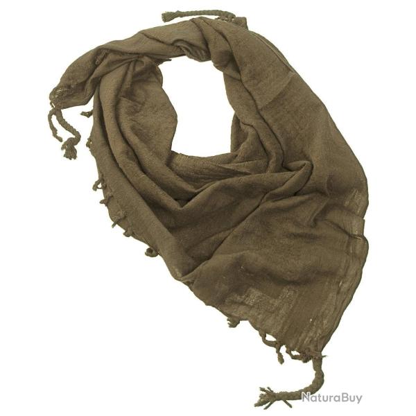 Ch�che type Shemagh Mil-Tec uni 100 % coton 110 x 110 cm - Vert olive