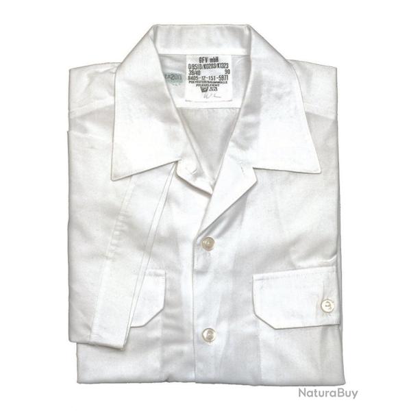 Chemise d'uniforme Bundeswehr d'occasion - Blanc