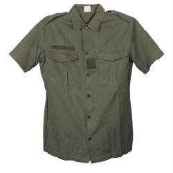 Chemise de campagne &agrave; manches courtes d'occasion - Vert olive