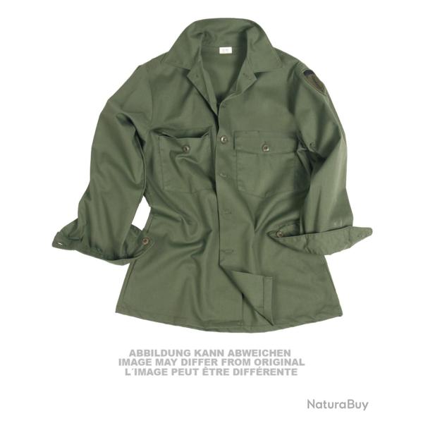 Chemise de campagne type US en coton-polyester, cols - Coyote