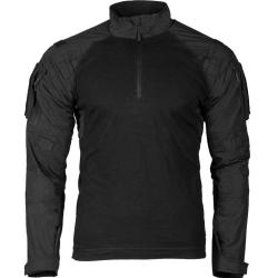Chemise de combat Mil-Tec Tactical 2.0 en coton et ripstop - Noir / S