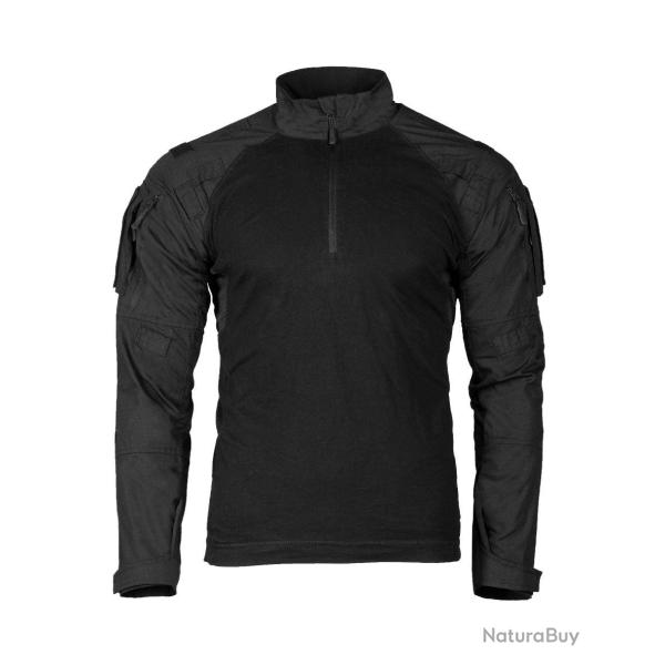 Chemise de combat Mil-Tec Tactical 2.0 en coton et ripstop - Noir / XXL