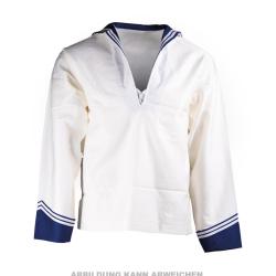 Chemise de marine de l'arm&eacute;e italienne, grande d'occasion, lot de 10 - Bleu marine