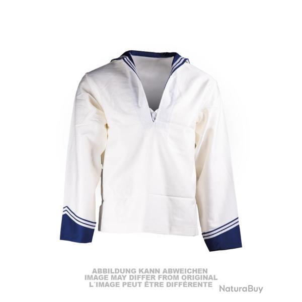 Chemise de marine de l'arm�e italienne, grande d'occasion, lot de 10 - Bleu marine