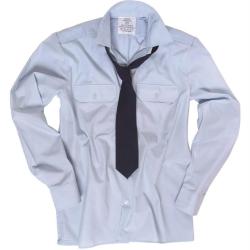 Chemise de service Bundeswehr &agrave; manches longues, lot de 20 - Bleu