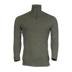 Chemise en tricot F1 de l'arm&eacute;e fran&ccedil;aise d'occasion - Vert olive