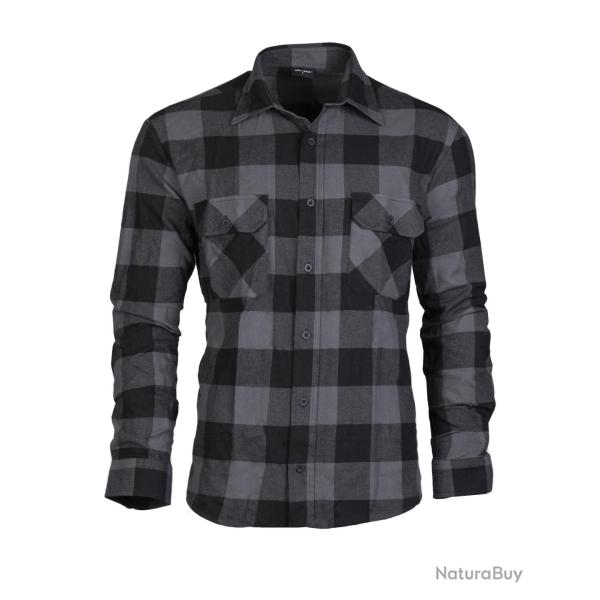 Chemise Mil-Tec de b�cheron en version l�g�re coton - Gris / L