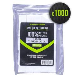 Chiffons calibr&eacute;s coton Breakthrough pr&eacute;d&eacute;coup&eacute;s, sept formats - Autre / 2,5 &times; 2,5 cm (1000 pi&egrave;ces)