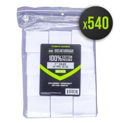 Chiffons calibr&eacute;s coton Breakthrough pr&eacute;d&eacute;coup&eacute;s, sept formats - Autre / 6,3 &times; 6,3 cm (540 pi&egrave;ces)