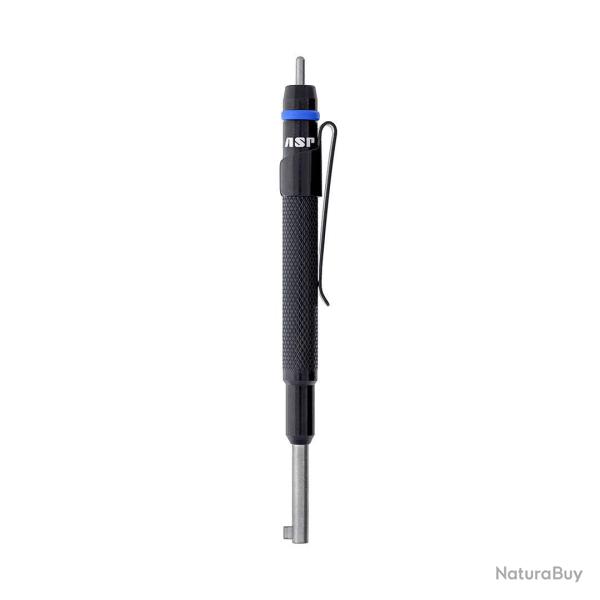 Cl� de menottes ASP � pince corps molet� en aluminium et axe - Autre