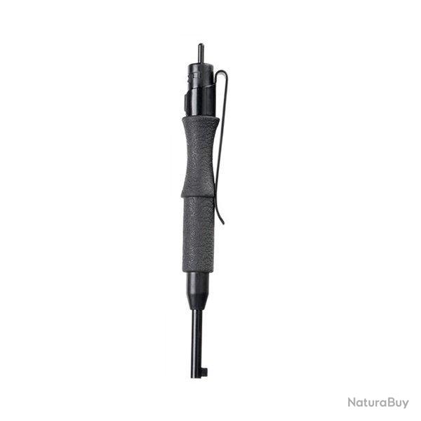 Clef menottes ASP � clip acier inoxydable et polym�re embout - Autre