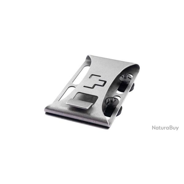 Clip de ceinture ambidextre Boker Plus en acier 2Cr13 - Gris