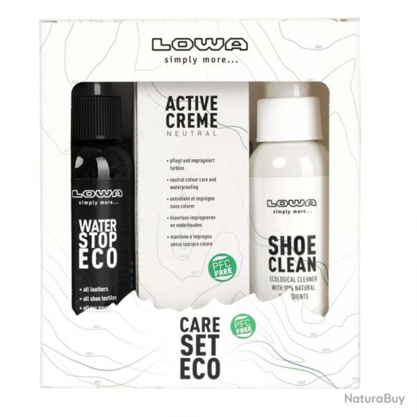 Coffret d'entretien chaussure Lowa Care Set ECO nettoyant - Autre