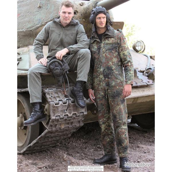 Combinaison d'�quipage blind� Bundeswehr en coton d'occasion - Vert olive