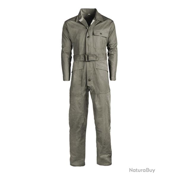 Combinaison de travail type US Mil-Tec en coton serg� - Vert olive / S