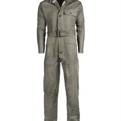 Combinaison de travail type US Mil-Tec en coton serg&eacute; - Vert olive / XL