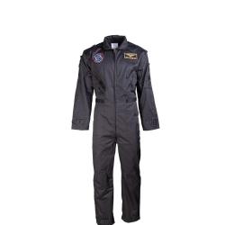 Combinaison de vol type US Mil-Tec enfant en polycoton - Noir / XL