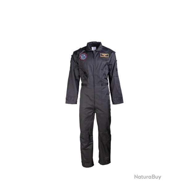 Combinaison de vol type US Mil-Tec enfant en polycoton - Noir / XL