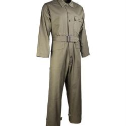 Combinaison type US Mil-Tec en coton serg&eacute; - Vert olive / S