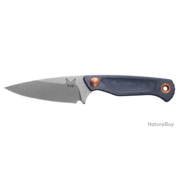 Couteau � lame fixe Benchmade Dacian 203 acier CPM MagnaCut - Bleu