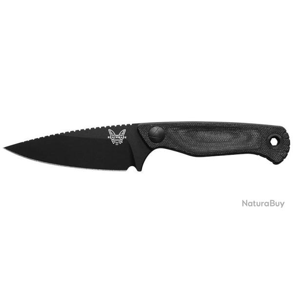 Couteau � lame fixe Benchmade Dacian 203 acier CPM MagnaCut - Noir