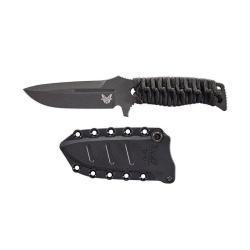 Couteau &agrave; lame fixe Benchmade Fixed Adamas - Sibert - Noir