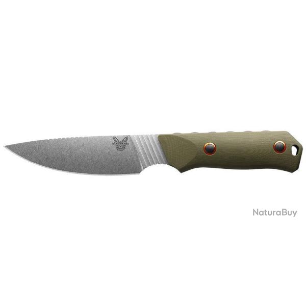 Couteau � lame fixe Benchmade Raghorn 15600 acier CPM S30V - Vert