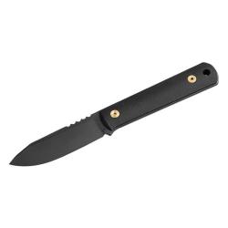 Couteau &agrave; lame fixe Boker BFF Packlite Allblack Stargaze - Noir