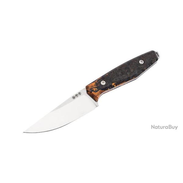 Couteau � lame fixe Boker Daily Knives AK1 Droppoint MagnaCut Curly - Bois naturel