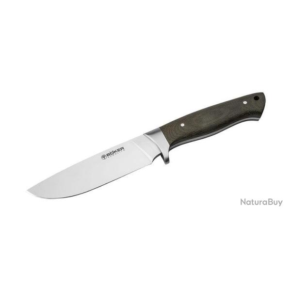 Couteau � lame fixe Boker Hunter Micarta acier ACX - Vert
