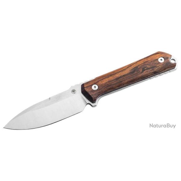 Couteau � lame fixe Boker Kiboku Desert Iron Wood acier RWL34 - Bois naturel