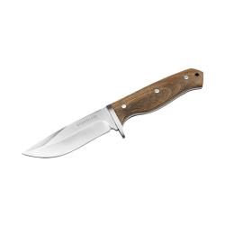 Couteau &agrave; lame fixe Boker Magnum Walnut Drop 440A acier 440A - Bois naturel
