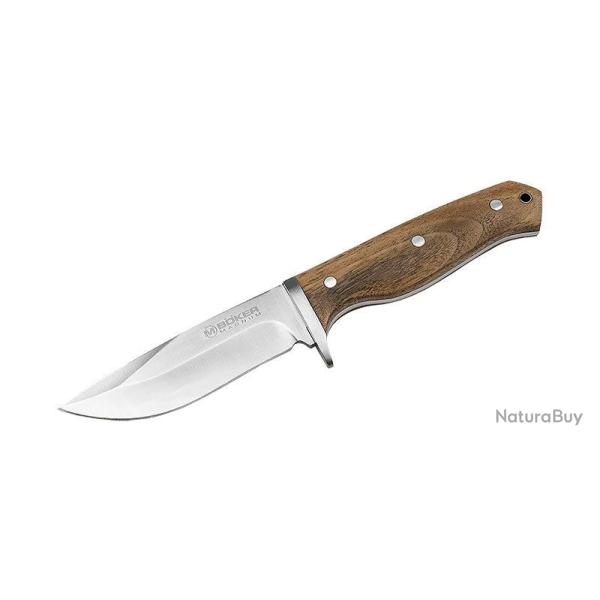 Couteau � lame fixe Boker Magnum Walnut Drop 440A acier 440A - Bois naturel