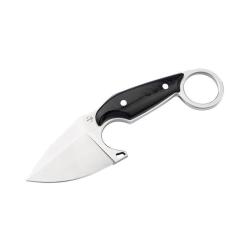 Couteau &agrave; lame fixe Boker Plus Enki acier D2 lame 58 mm - Noir