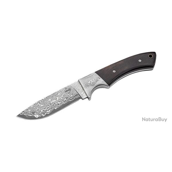 Couteau � lame fixe Boker Plus M-One Damast acier Damas - Bois naturel