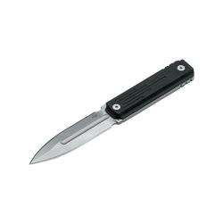 Couteau &agrave; lame fixe Boker Plus Omerta acier D2 lame 100 mm - Noir