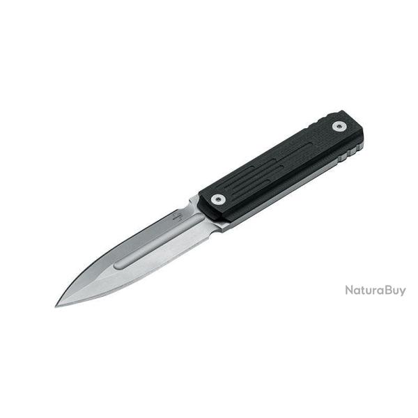Couteau � lame fixe Boker Plus Omerta acier D2 lame 100 mm - Noir