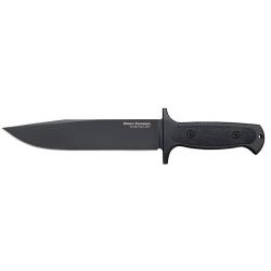 Couteau &agrave; lame fixe Cold Steel Drop forged survivalist - Noir