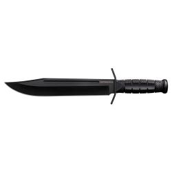 Couteau &agrave; lame fixe Cold Steel Leatherneck Bowie acier D2 - Noir