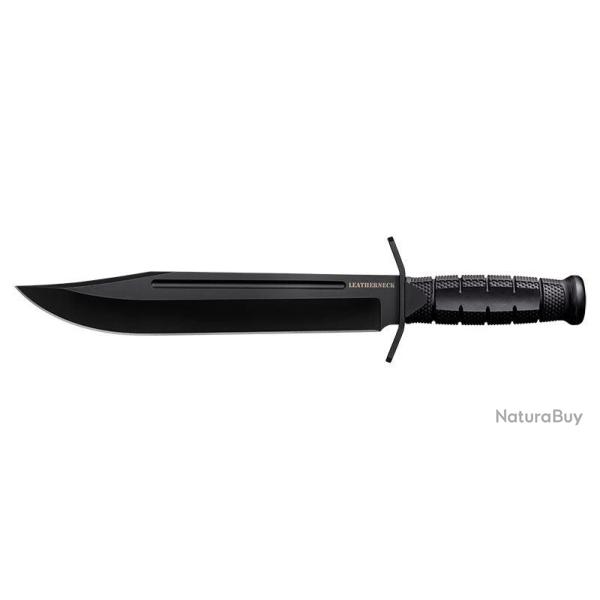 Couteau � lame fixe Cold Steel Leatherneck Bowie acier D2 - Noir