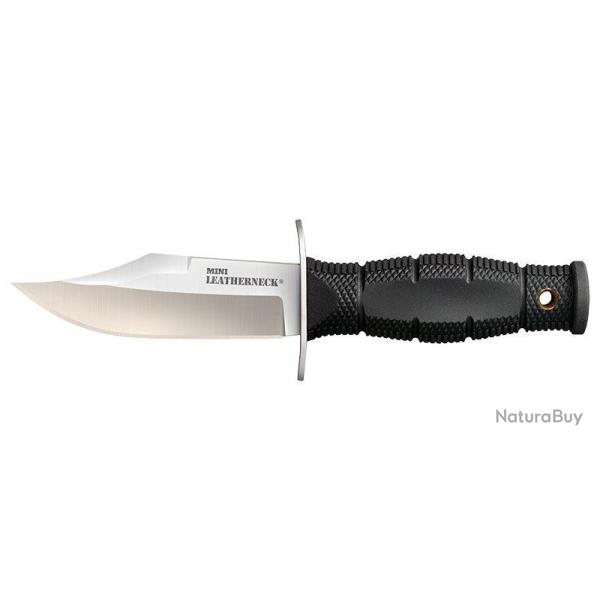 Couteau � lame fixe Cold Steel Mini Leatherneck acier 8Cr13MoV - Noir / Clip point